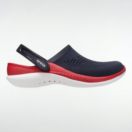Crocs Literide™ 360 Sandalias Unisex Cómodas Y Ligeras - Negras con rojo