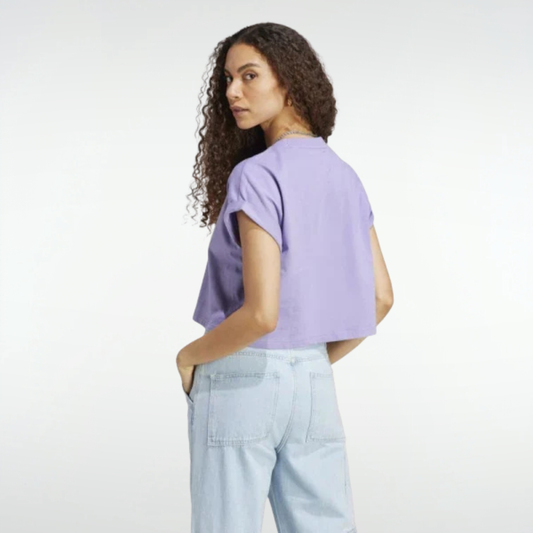 Remera Adidas Cropped - Violeta