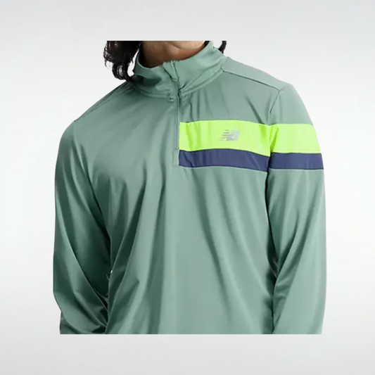 Buzo New Balance Accelerate Half Zip - Verde