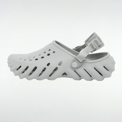 Crocs Echo Clog Sandalias Y Zuecos Unisex - Gris