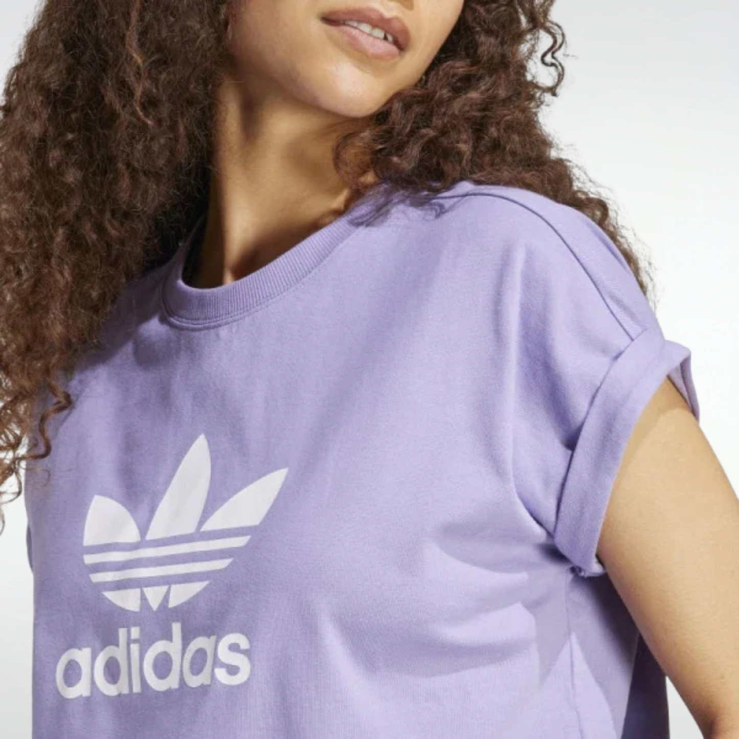 Remera Adidas Cropped - Violeta
