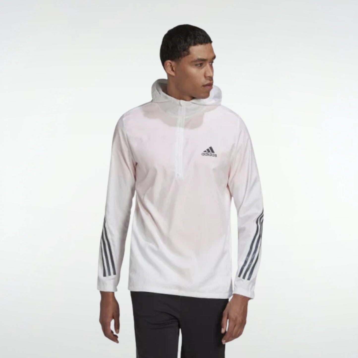 Campera Adidas Run Icons 3 Rayas - Blanco