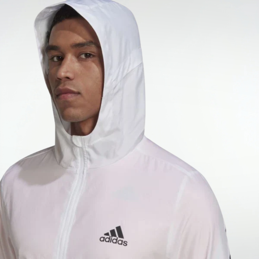 Campera Adidas Run Icons 3 Rayas - Blanco