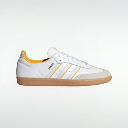 Championes Adidas Samba OG - Blanco con Amarillo