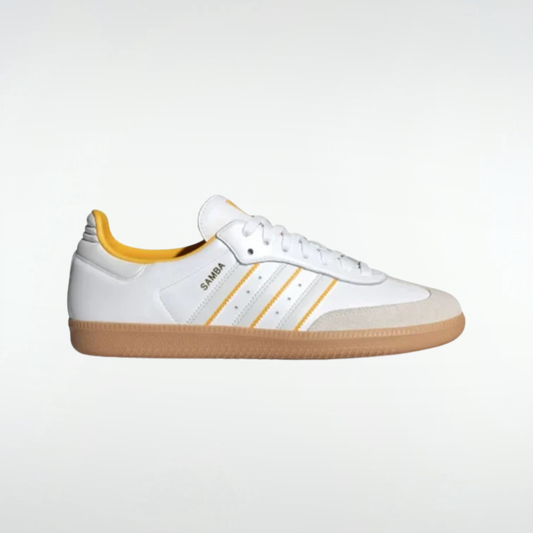 Championes Adidas Samba OG - Blanco con Amarillo