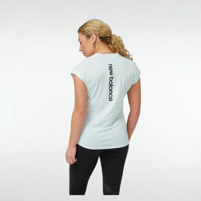 Remera New Balance Impact Sleeve - Verde