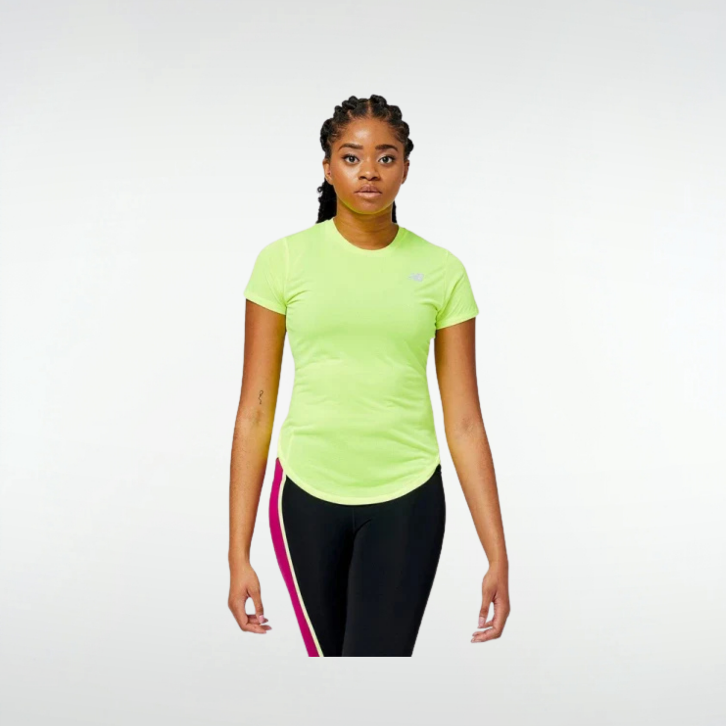 Remera New Balance Accelerate Sleeve - Amarillo