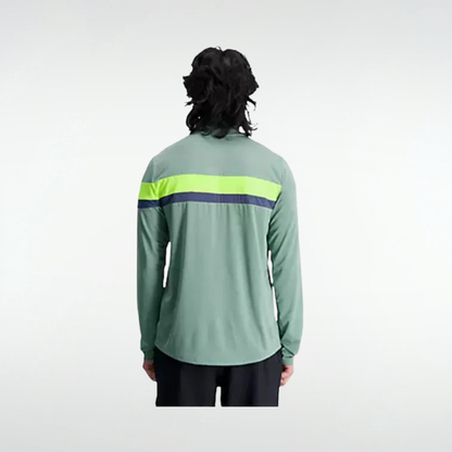 Buzo New Balance Accelerate Half Zip - Verde