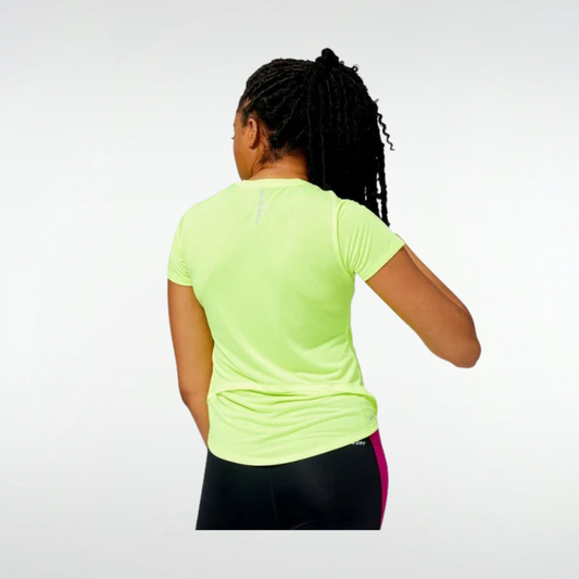 Remera New Balance Accelerate Sleeve - Amarillo