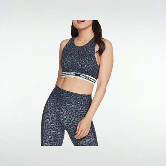 Top Skechers MidNight Leopard - Negro