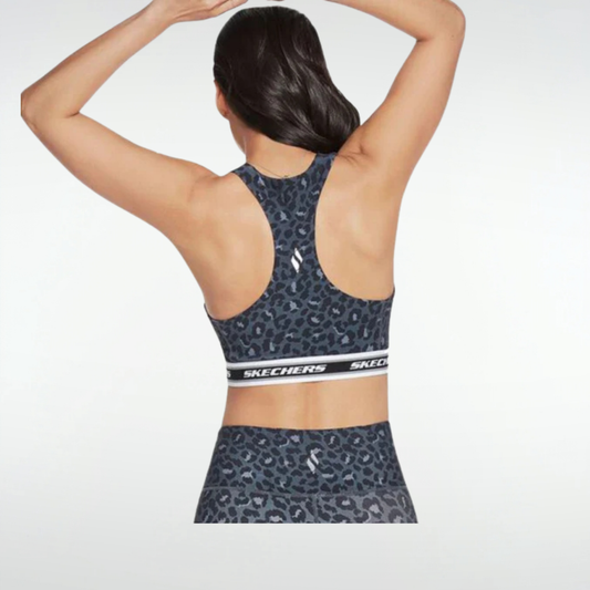 Top Skechers MidNight Leopard - Negro