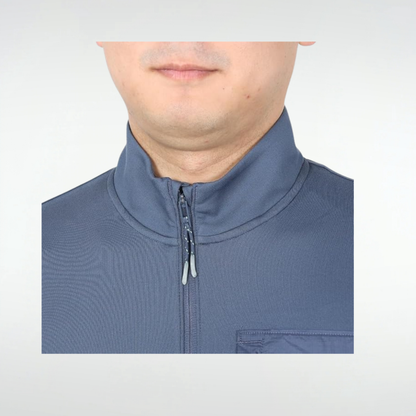 Buzo Under Armour Launch Trail ¼ zip- Azul gris