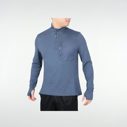 Buzo Under Armour Launch Trail ¼ zip- Azul gris