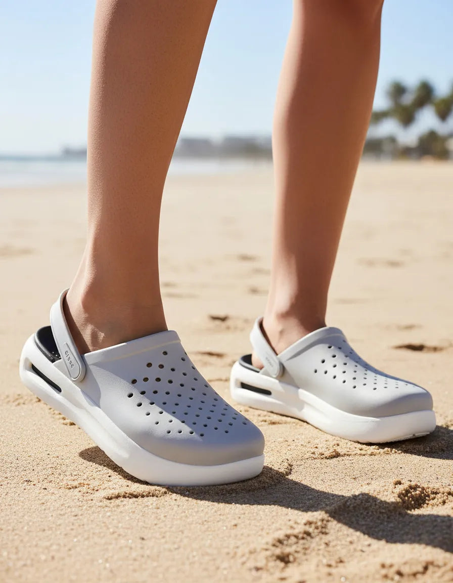 Crocs Inmotion Zuecos Sandalias Zapatillas - Blanco