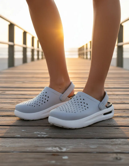 Crocs Inmotion Zuecos Sandalias Zapatillas - Blanco
