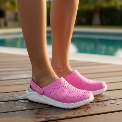 Crocs Literide Clog Zuecos Sandalias Championes - Fucsia